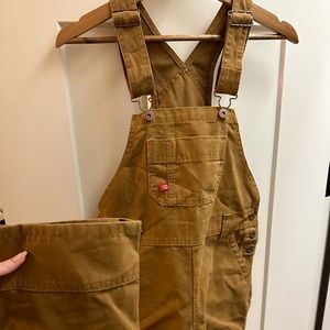 *NWT* Dickies Denim Overalls Brown
